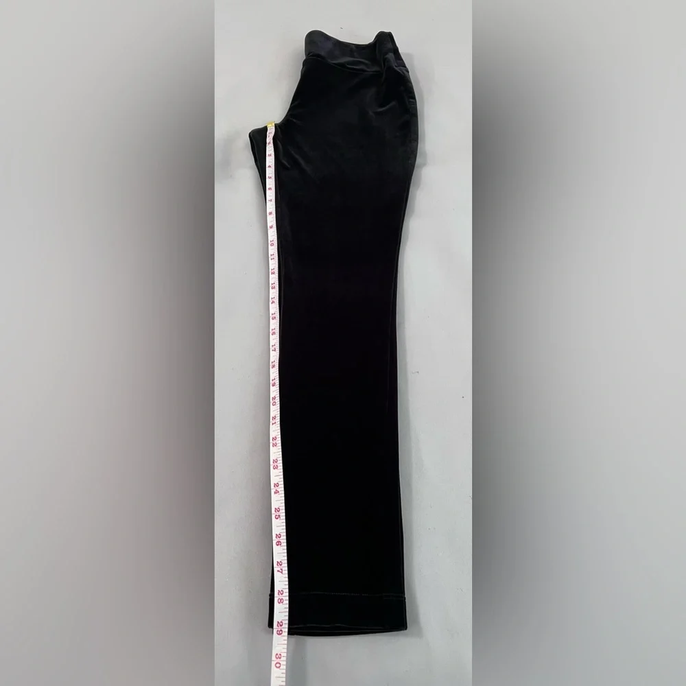 INC International Concepts Women‎ Velvet Skinny  Ankle Pants Sz 8 Black